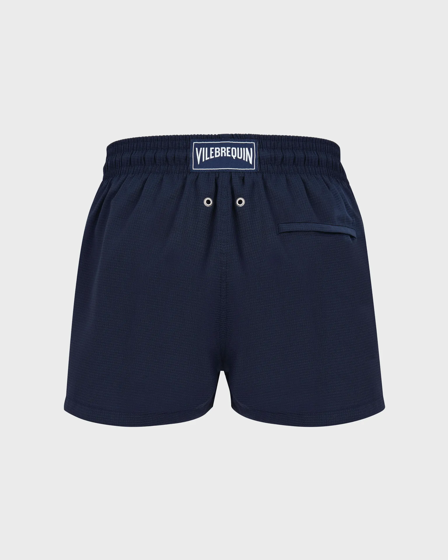 Vilebrequin - Micro Carreaux – Vilebrequin X The Woolmark Company Badeshorts Für Herren Aus Wolle - Bademode - Milton - Blau - Größe L – Bild 2
