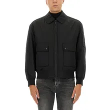 Boss - Bomber Jacket With Removable Lining - Größe 44 - schwarz Boss - Bomber Jacket With Removable Lining - Größe 44 - schwarz
