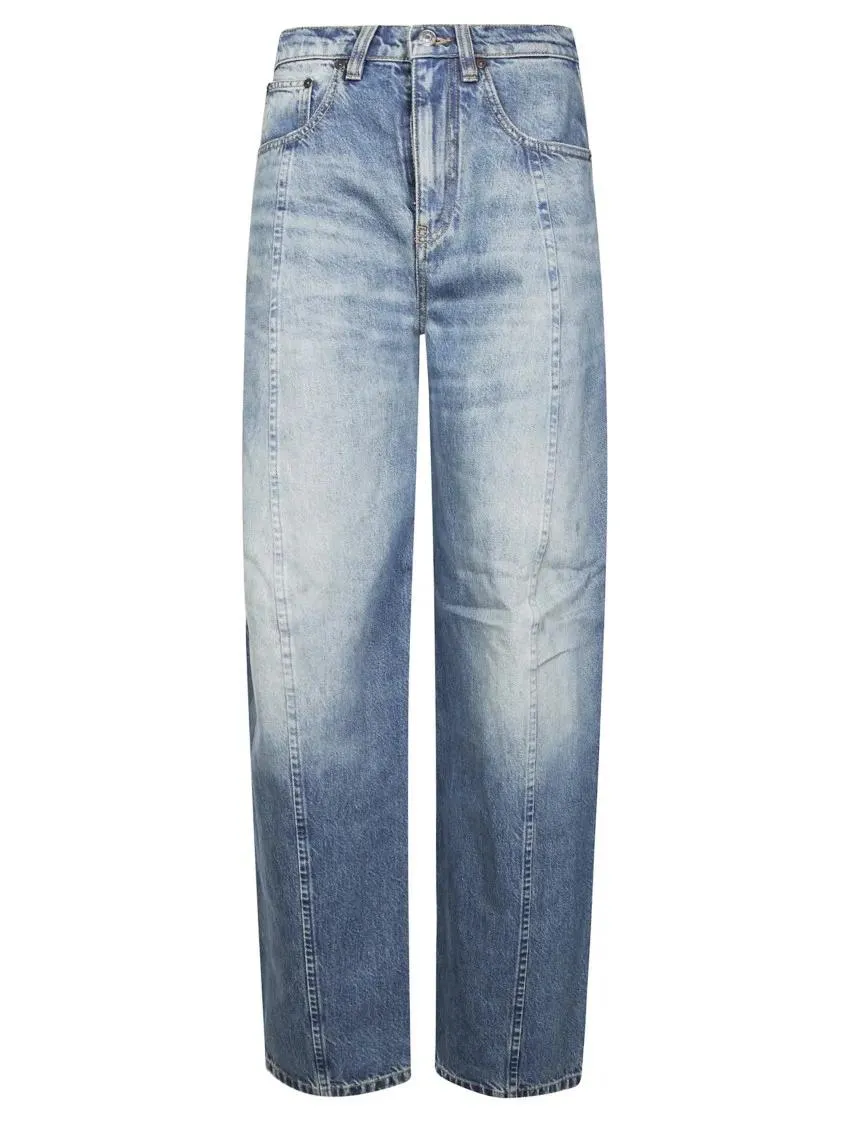 Victoria Beckham - Straight-Leg Blue Denim Jeans With Mid-Rise Waist - Größe 25 - blau Victoria Beckham - Straight-Leg Blue Denim Jeans With Mid-Rise Waist - Größe 25 - blau