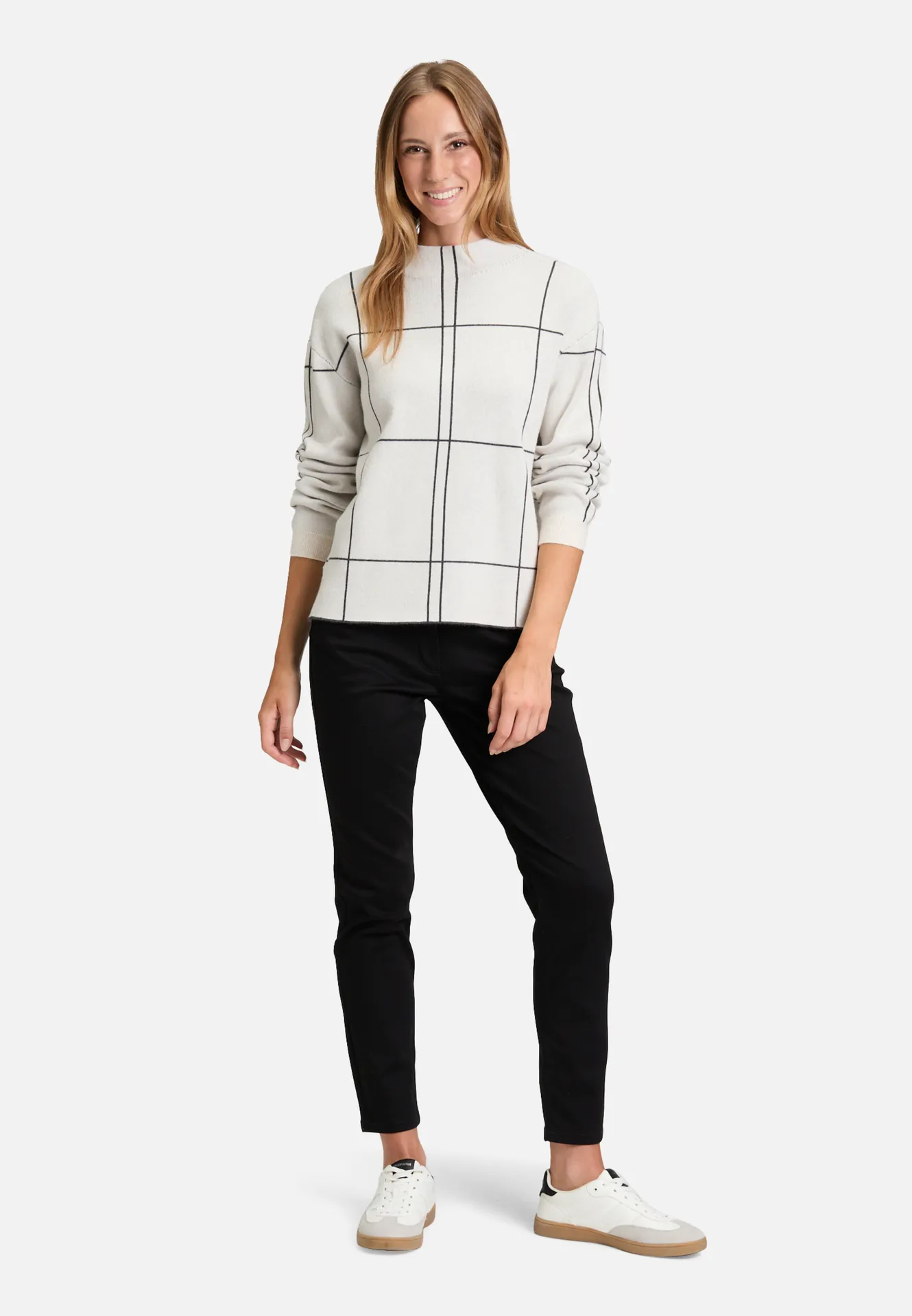 Strickpullover kariert – Bild 2