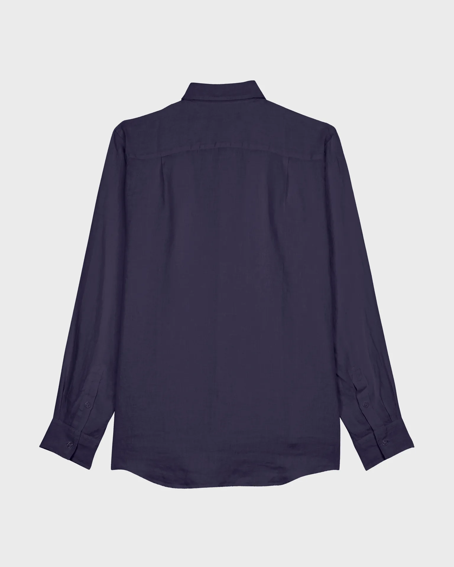 Vilebrequin - Einfarbiges Hemd Aus Leinen Für Herren - Hemd - Caroubis - Blau - Größe M – Bild 2