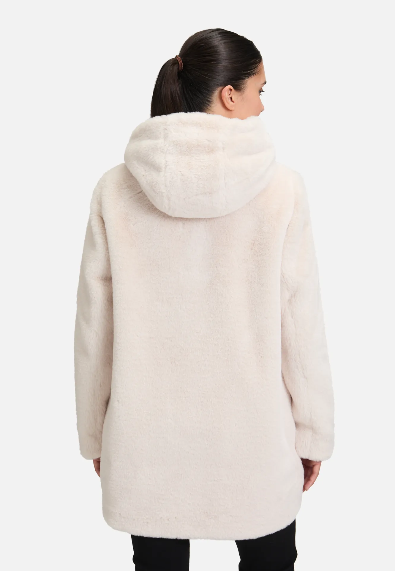 Plüschjacke mit Kapuze Plüschjacke mit Kapuze