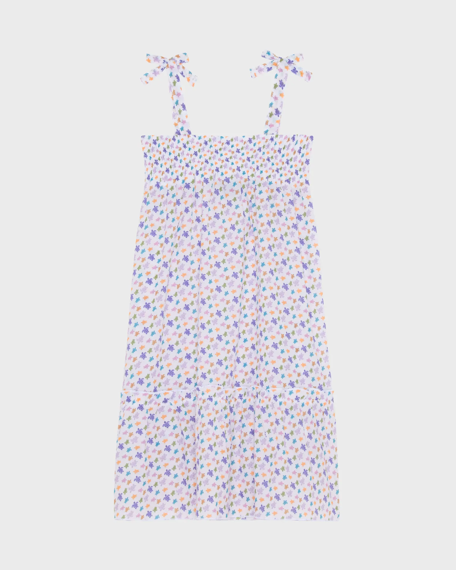 Vilebrequin - Micro Ronde Des Tortues Kleid Aus Bio-baumwollvoile Für Mädchen - Kleid - Gloss - Weiss - Größe 12 – Bild 2