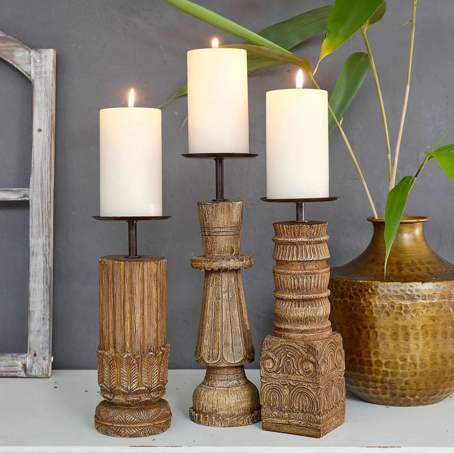 Kerzenständer 3er Set Zahirah – Bild 4