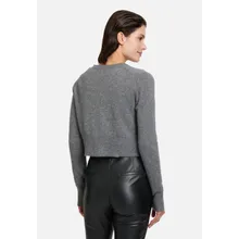 Kaschmir-Strickjacke mit Rippbündchen Kaschmir-Strickjacke mit Rippbündchen