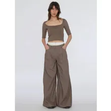 Remain - REMAIN Weite Anzughose mit angesetztem, kontrastig - Größe 36 - multi Remain - REMAIN Weite Anzughose mit angesetztem, kontrastig - Größe 36 - multi