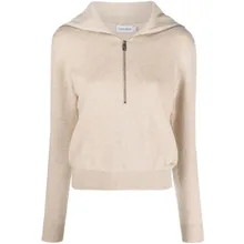 Calvin Klein - Beige Half-Zip Pullover With Relaxed Fit - Größe L - beige Calvin Klein - Beige Half-Zip Pullover With Relaxed Fit - Größe L - beige