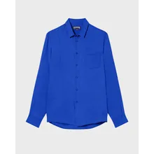 Vilebrequin - Einfarbiges Hemd Aus Leinen Für Herren - Hemd - Caroubis - Blau - Größe XXL Vilebrequin - Einfarbiges Hemd Aus Leinen Für Herren - Hemd - Caroubis - Blau - Größe XXL