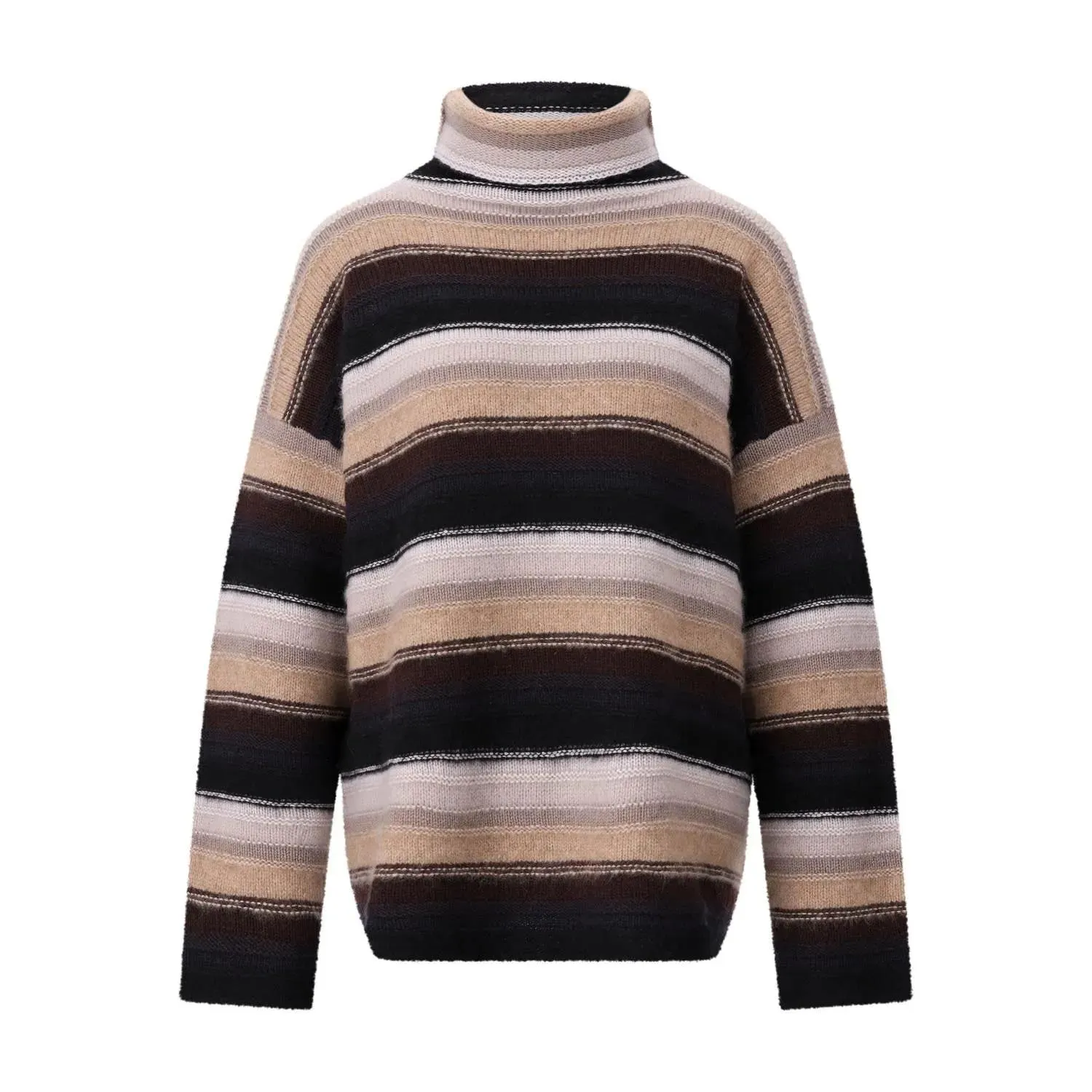 Sminfinity - Rollkragenpullover aus Kaschmir & Seide - Größe M/L - braun Sminfinity - Rollkragenpullover aus Kaschmir & Seide - Größe M/L - braun