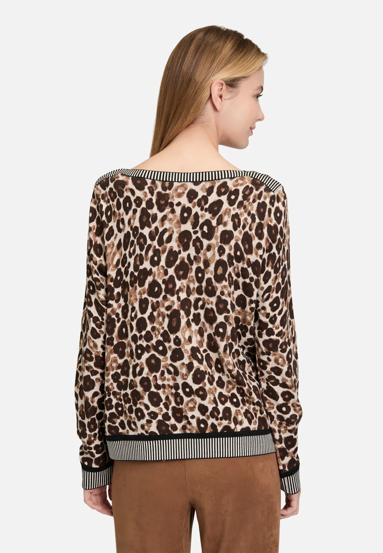 Strickpullover mit Animalprint Strickpullover mit Animalprint