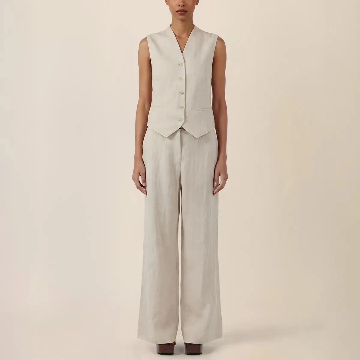 Apart - Weste - Größe 40 - beige – Bild 4