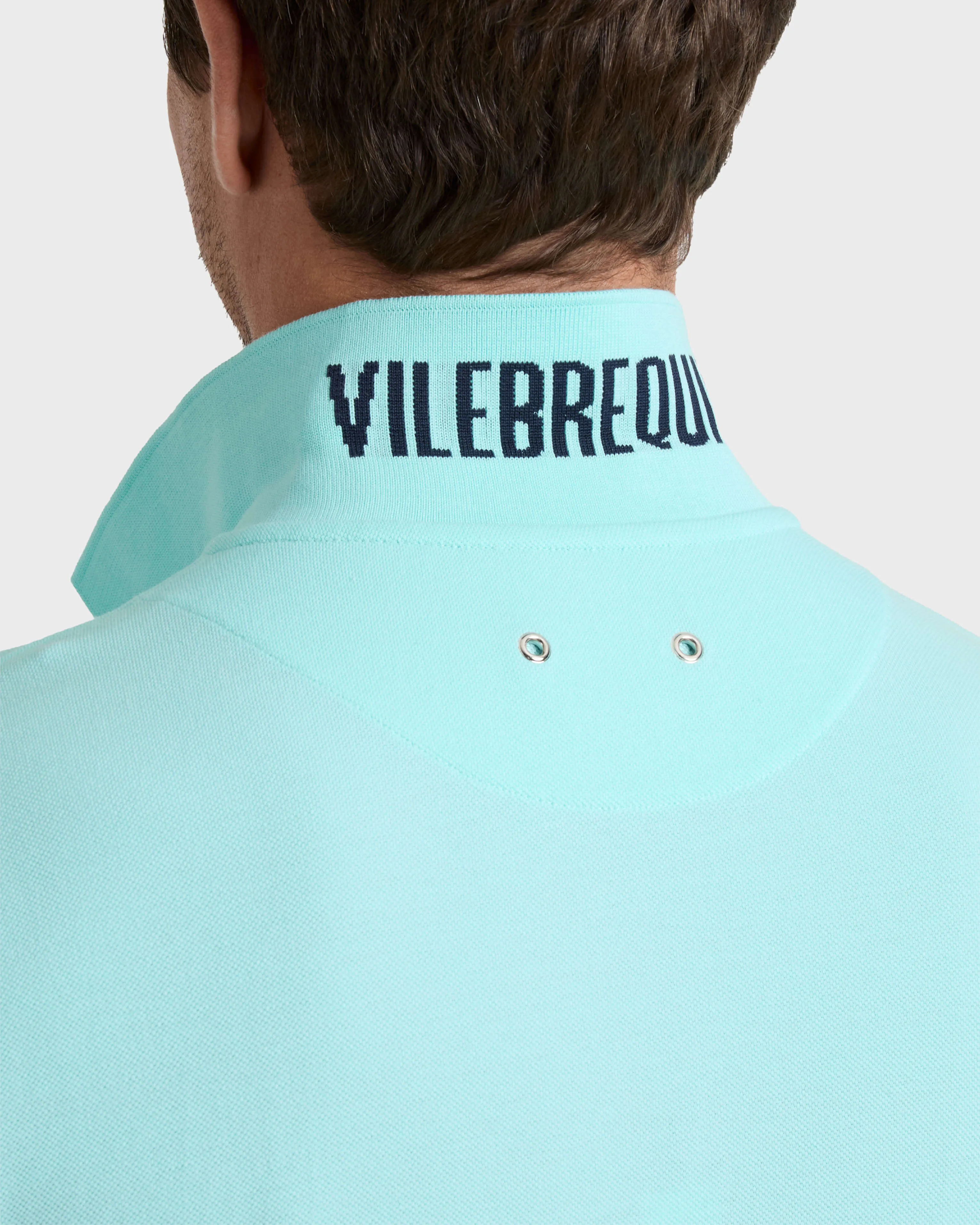 Vilebrequin - Solid Polohemd Aus Baumwolle Für Herren - Polohemd - Palatin - Blau - Größe M – Bild 6