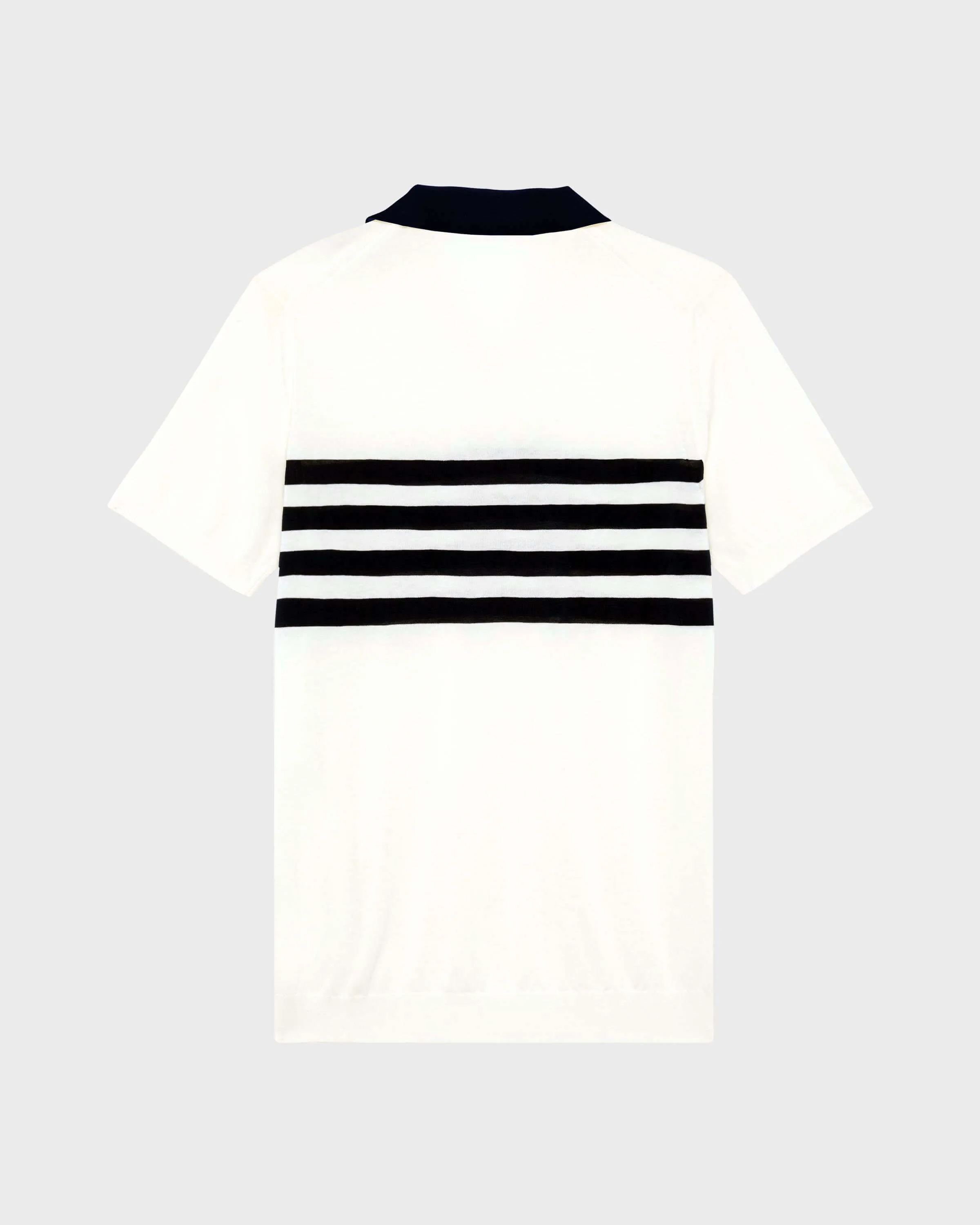 Vilebrequin - Baumwoll-polohemd Mit Zweifarbigen Streifen Für Herren - Polohemd - Amour - Weiss - Größe XXXL – Bild 2