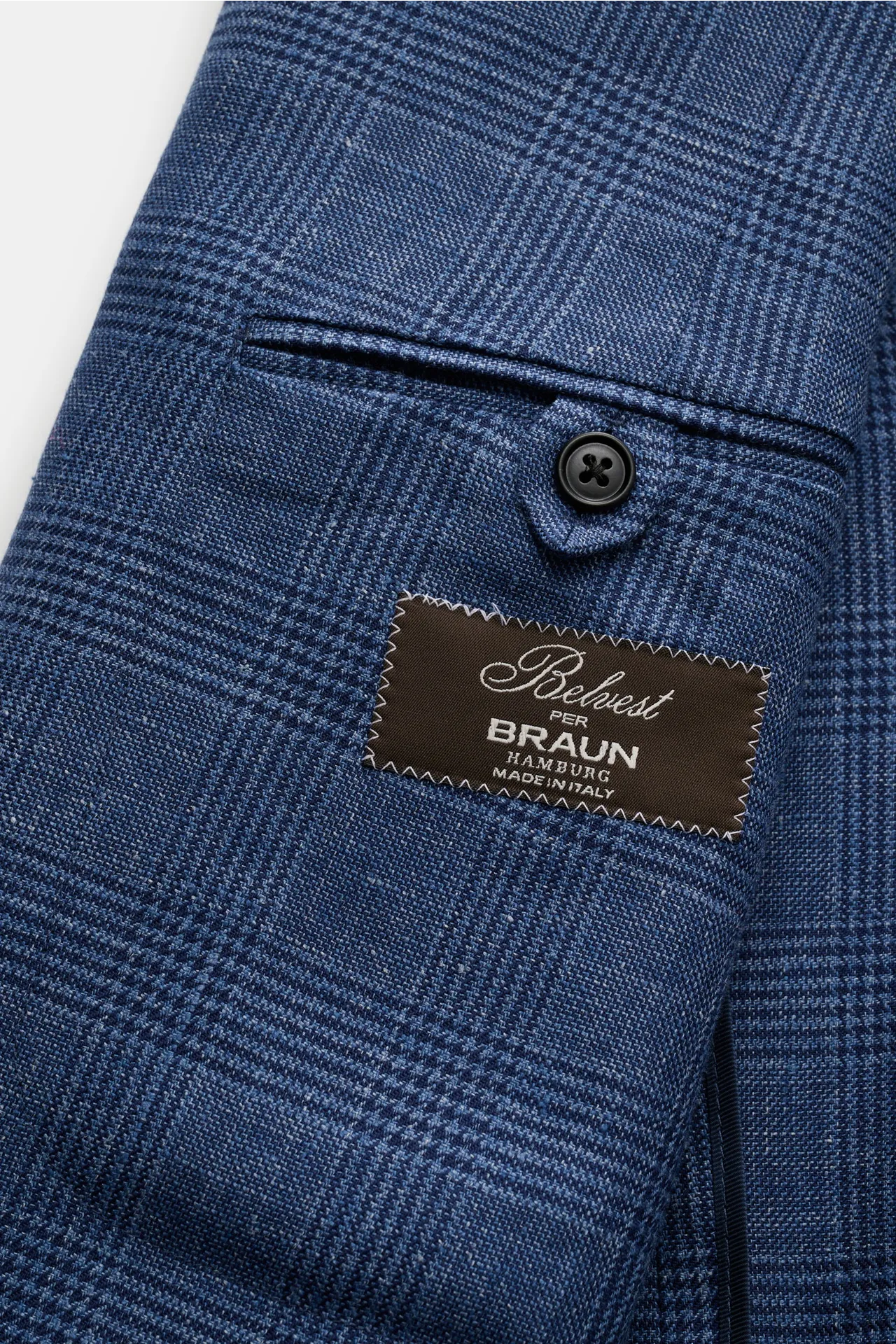 Belvest - Herren - Sakko graublau/navy kariert – Bild 4