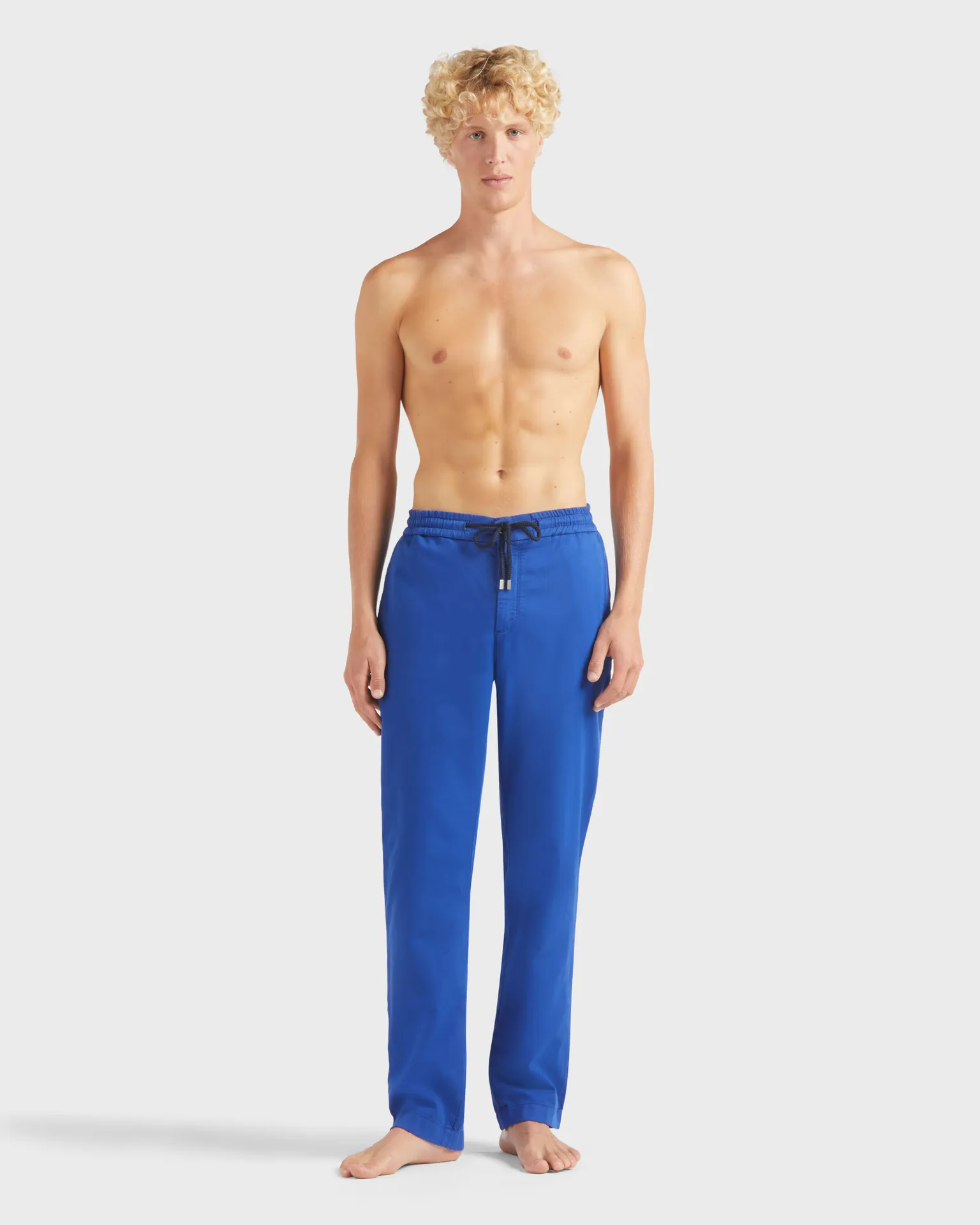 Vilebrequin - Solid Baumwollhose Mit Elastikbund Für Herren - Jeanshose - Clemence - Blau - Größe 36 – Bild 3