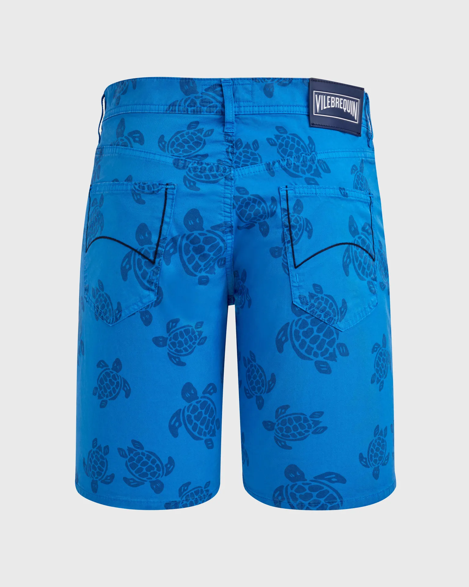 Vilebrequin - Herren Bermudashorts Mit Harzdruck Ronde Des Tortues - Bermuda - Garonne - Blau - Größe 40 – Bild 2