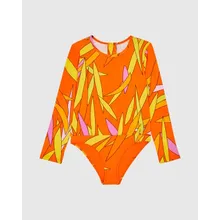 Vilebrequin - Madrague Rashguard-badeanzug Mit Reißverschluss Für Mädchen - Rashguard - Galaxy - Orange - Größe 10 Vilebrequin - Madrague Rashguard-badeanzug Mit Reißverschluss Für Mädchen - Rashguard - Galaxy - Orange - Größe 10