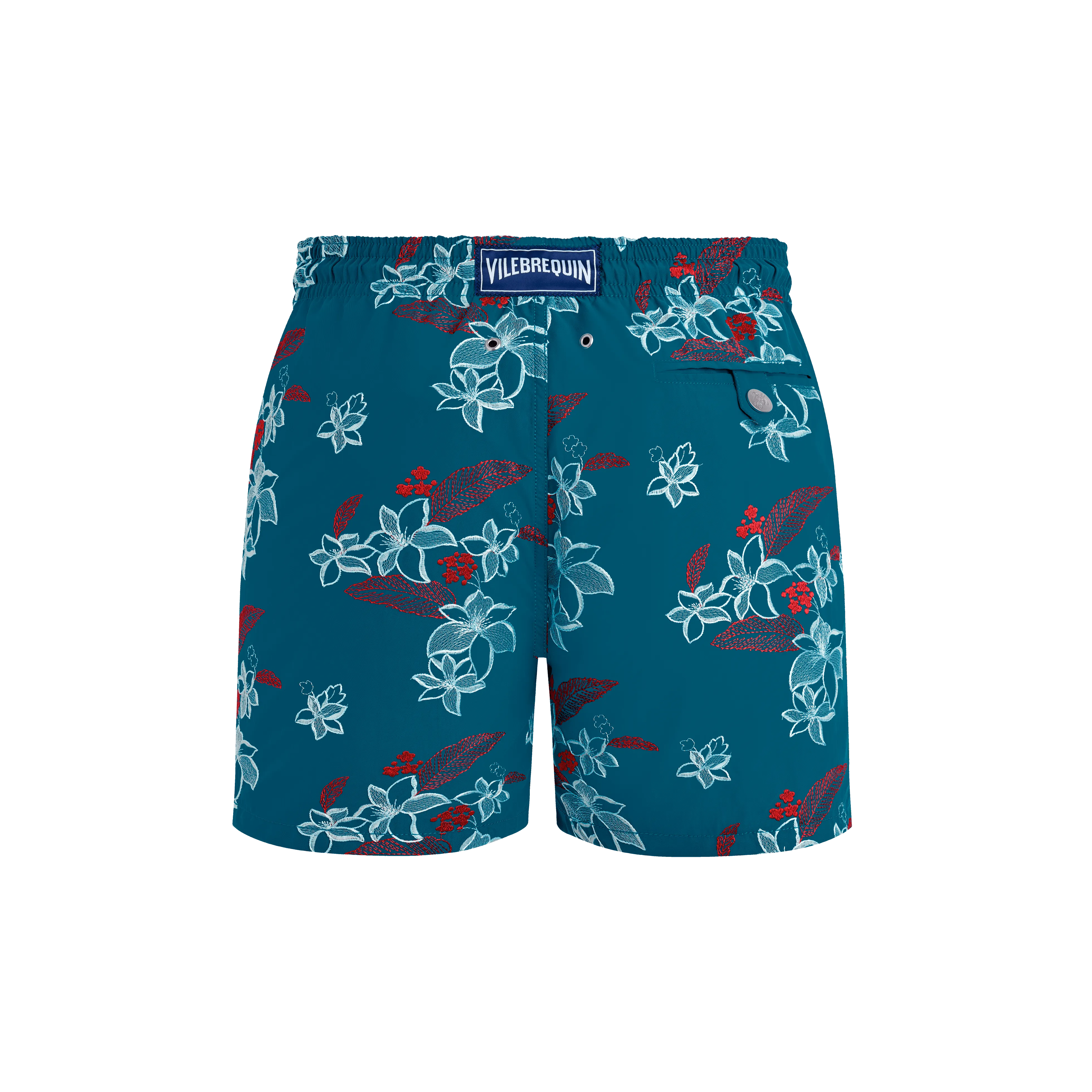 Vilebrequin Flowers Power Badeshorts Mit Stickerei Für Herren - Mistral - Blau - Größe XXL – Bild 2