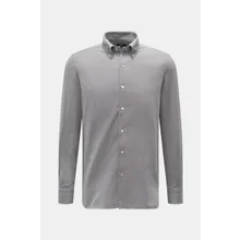 Borrelli - Herren - Casual Hemd %27Gable%27 Kent-Kragen grau meliert Borrelli - Herren - Casual Hemd %27Gable%27 Kent-Kragen grau meliert