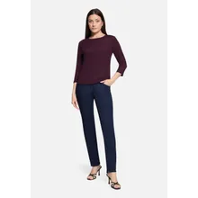 Strukturshirt mit Rundhalsausschnitt