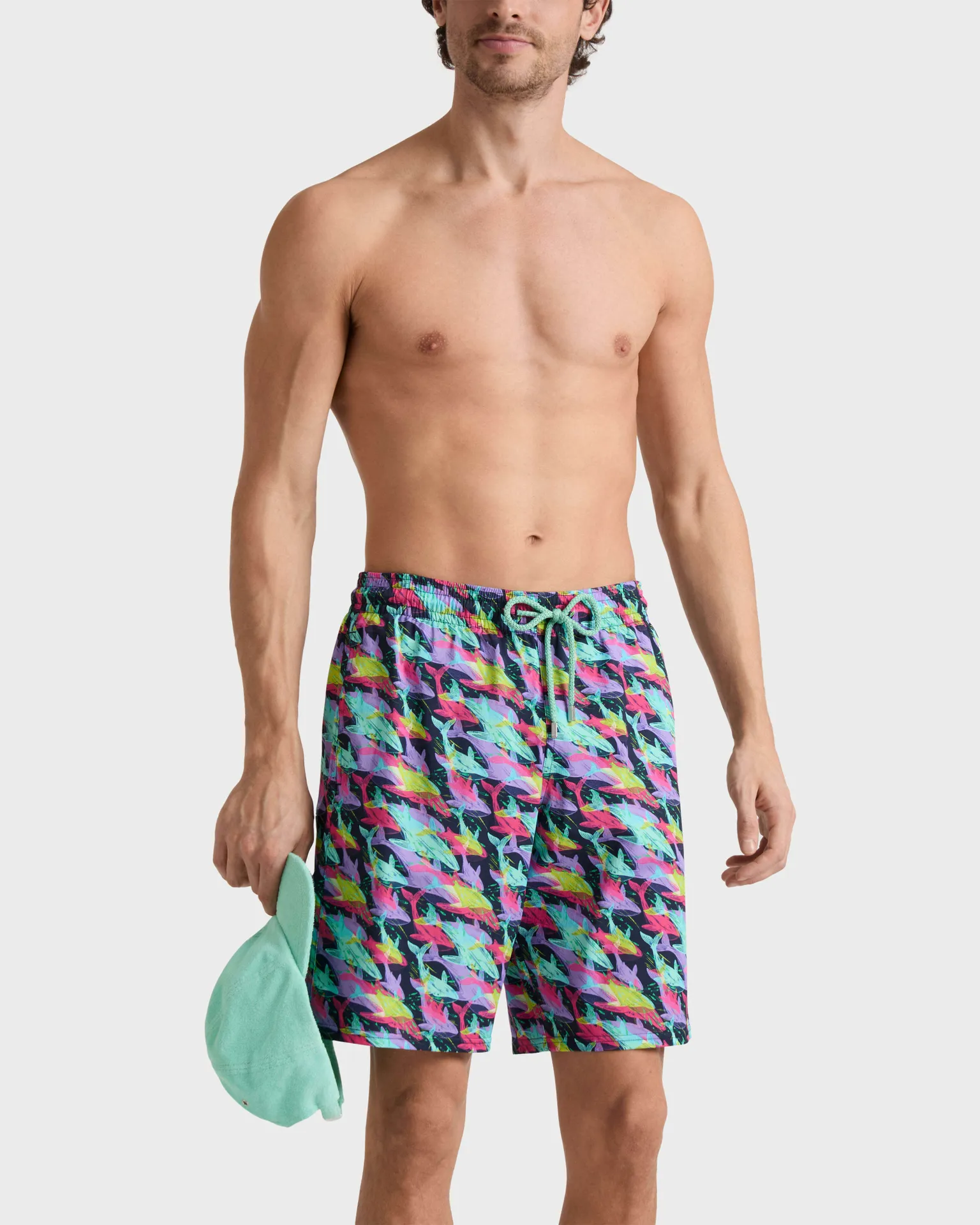 Vilebrequin - Lange Whales Offset Stretch-badeshorts Für Herren - Bademode - Okorise - Blau - Größe XXXL – Bild 3
