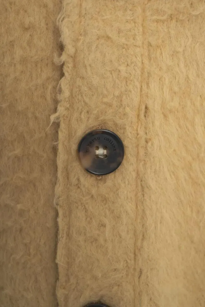 Roberto Collina - Teddy cardigan - Größe 46 - beige – Bild 2