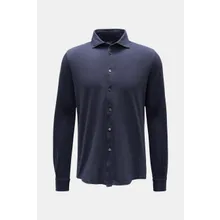 Fedeli - Herren - Piqué-Hemd %27Steve%27 schmaler Kragen navy Fedeli - Herren - Piqué-Hemd %27Steve%27 schmaler Kragen navy