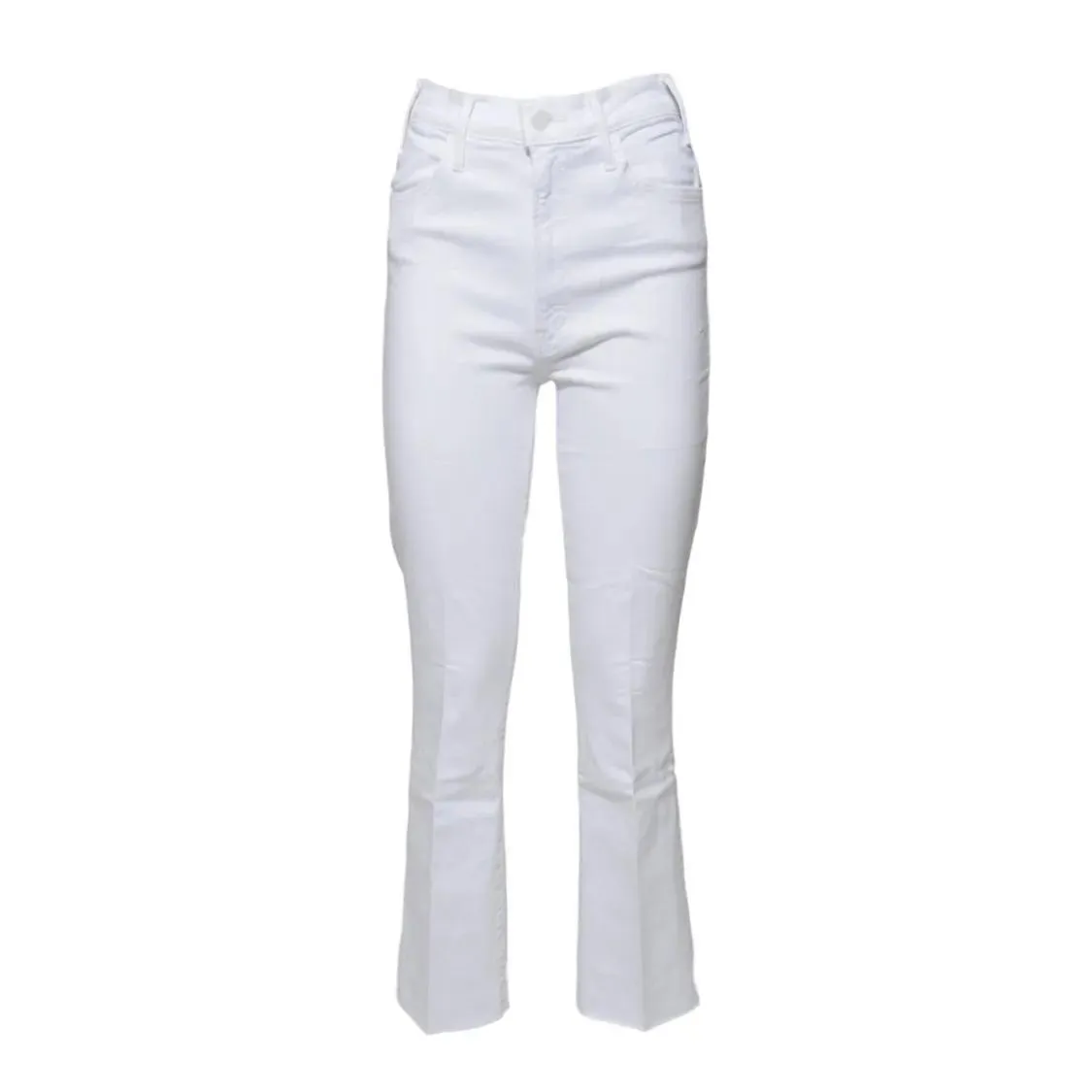 Mother - The Hustler Ankle Fray White Cotton Jeans - Größe 25 - weiß Mother - The Hustler Ankle Fray White Cotton Jeans - Größe 25 - weiß