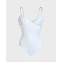 Vilebrequin - Turtle Monogram Jacquard Badeanzug Mit Bügeln Für Damen - Bademode - Leonita - Weiss - Größe M Vilebrequin - Turtle Monogram Jacquard Badeanzug Mit Bügeln Für Damen - Bademode - Leonita - Weiss - Größe M