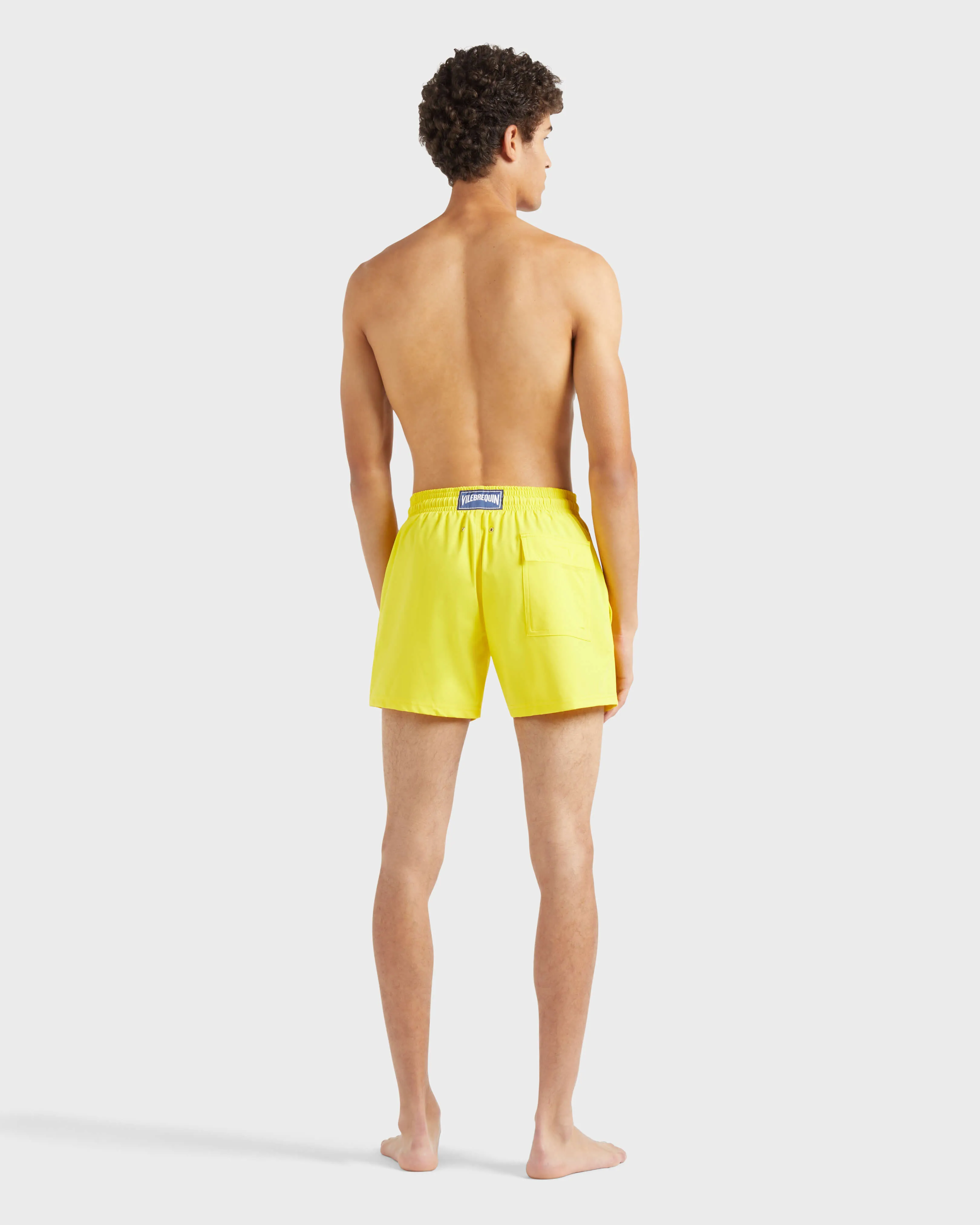 Vilebrequin - Kurze Solid Badeshorts Für Herren - Bademode - Monrise - Gelb - Größe XL – Bild 4