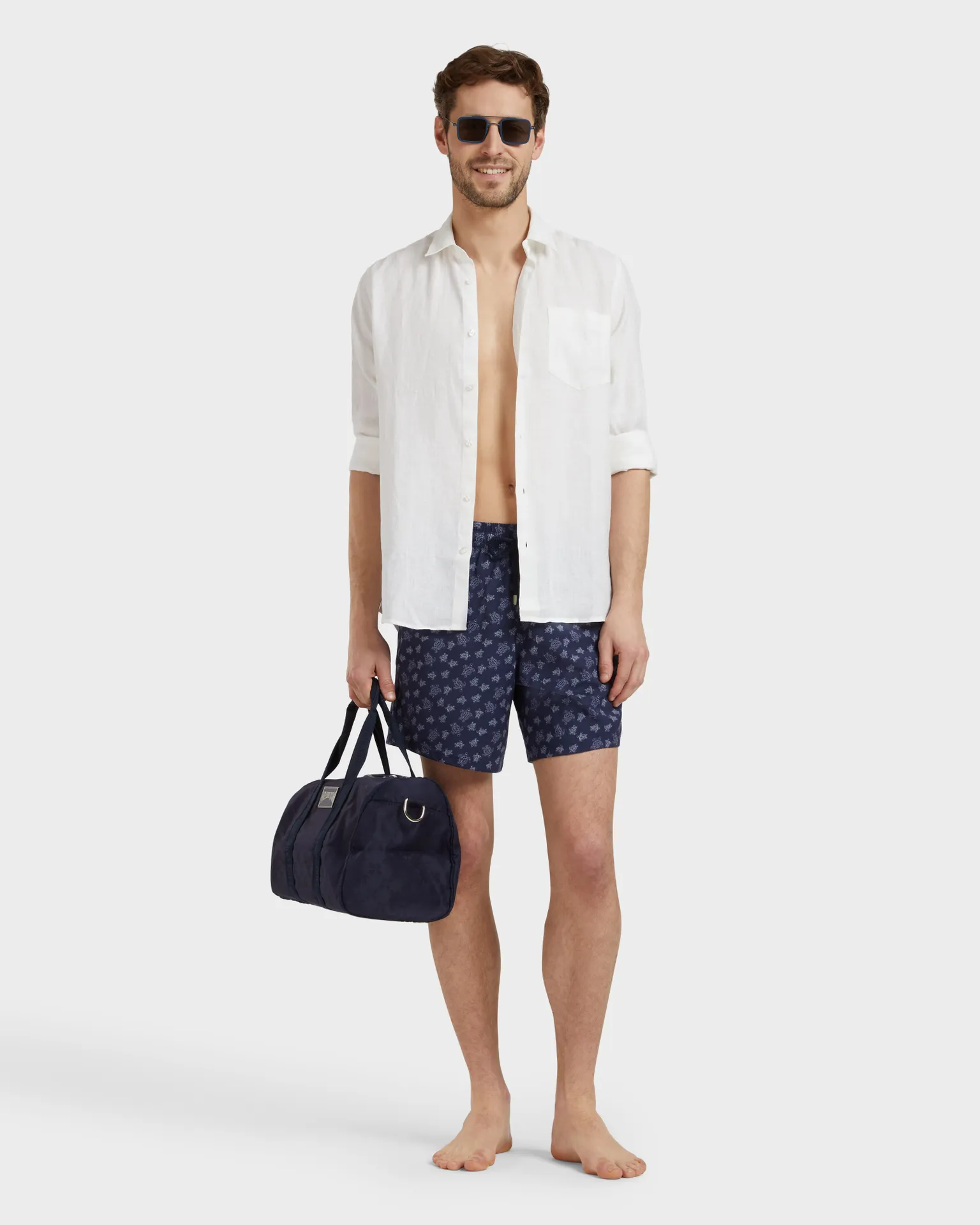 Vilebrequin - Ronde Des Tortues Badeshorts Aus Wolle Für Herren - Bademode - Moopea - Blau - Größe L – Bild 5