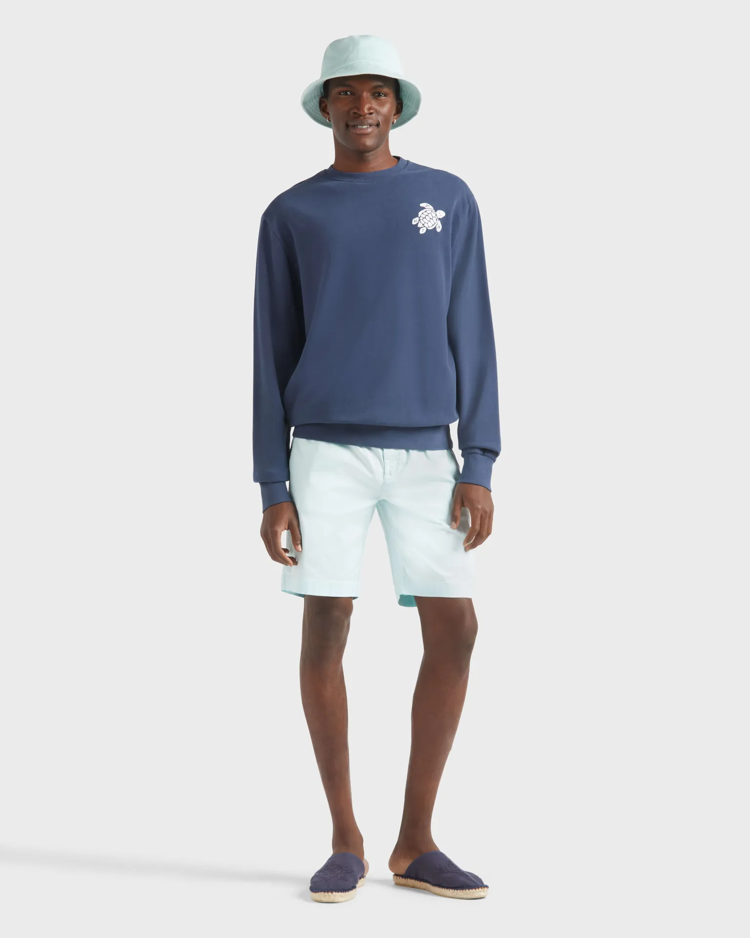 Vilebrequin - Satin-bermudashorts Aus Tencel Und Baumwolle Für Herren - Bermuda - Levant - Blau - Größe 42 – Bild 5