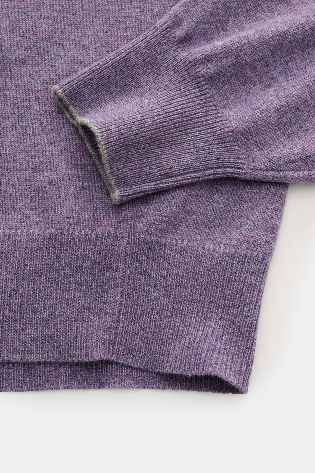Brunello Cucinelli - Herren - Cashmere Rollkragenpullover violett meliert – Bild 3