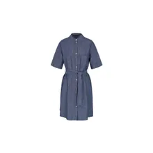 Armani Exchange - Denim Shirt Dress With Mandarin Collar - Größe 6 - blau Armani Exchange - Denim Shirt Dress With Mandarin Collar - Größe 6 - blau