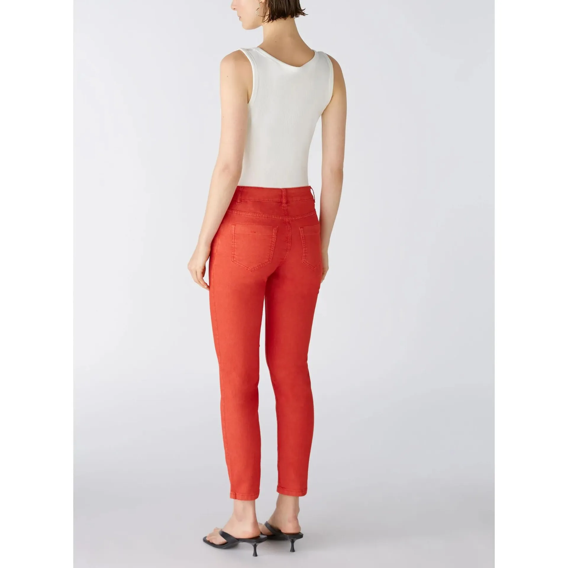 Oui - Jeggings BAXTOR cropped - Größe 46 - orange – Bild 4