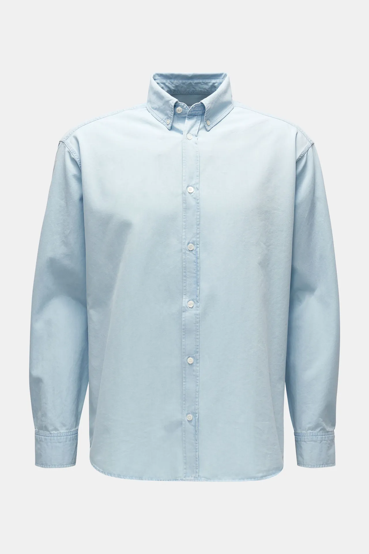 Maison Kitsuné - Herren - Casual Hemd Button-Down-Kragen hellblau Maison Kitsuné - Herren - Casual Hemd Button-Down-Kragen hellblau