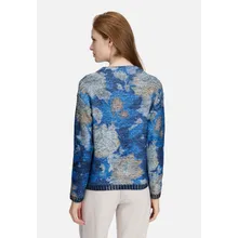 Grobstrick-Pullover mit Print Grobstrick-Pullover mit Print
