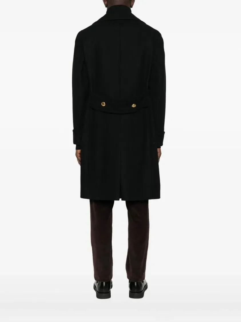 Gabriele Pasini - Double-Breasted Black Peacoat - Größe 48 - schwarz – Bild 2