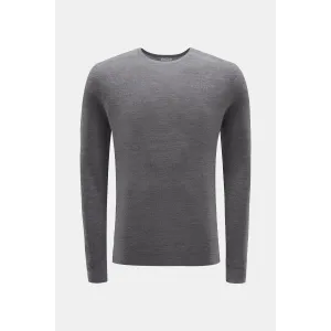 von Braun - Herren - Merino R-Neck Pullover grau von Braun - Herren - Merino R-Neck Pullover grau