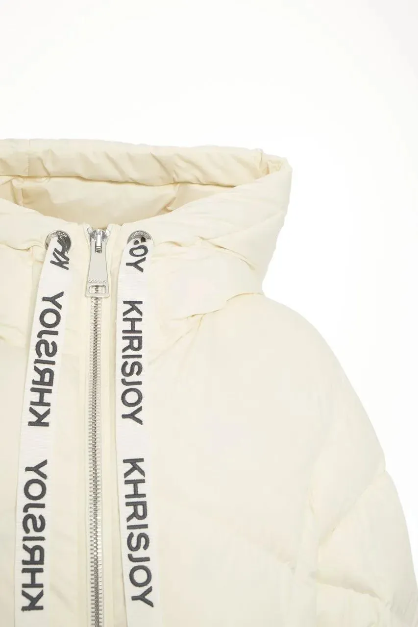 Khrisjoy - Puffer jacket with hood - Größe 42 - weiß – Bild 3