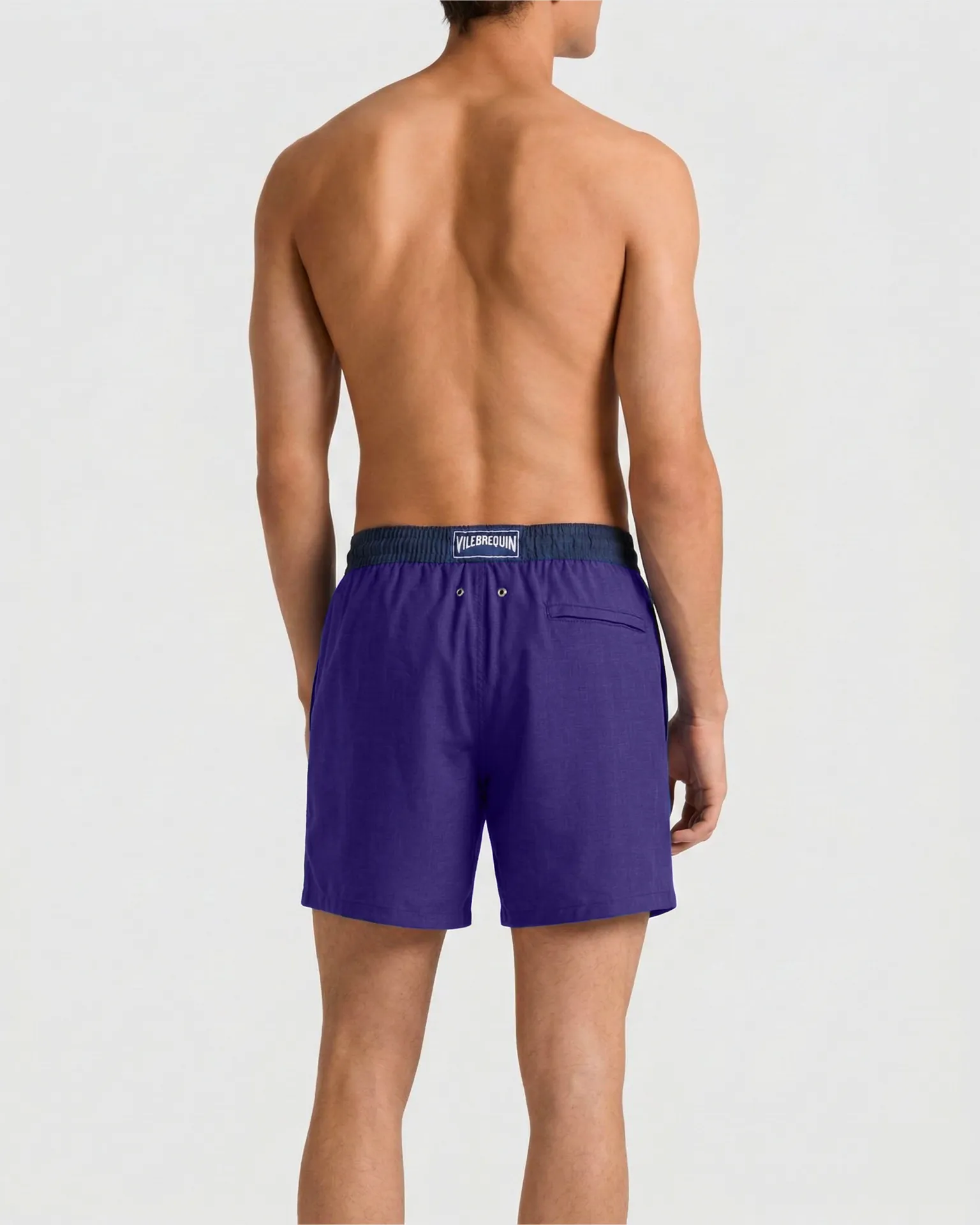 Vilebrequin - Super 120's Woll-badeshorts Für Herren - Bademode - Magnus - Blau - Größe S – Bild 4