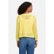 Casual-Strickjacke mit Effektgarn Casual-Strickjacke mit Effektgarn