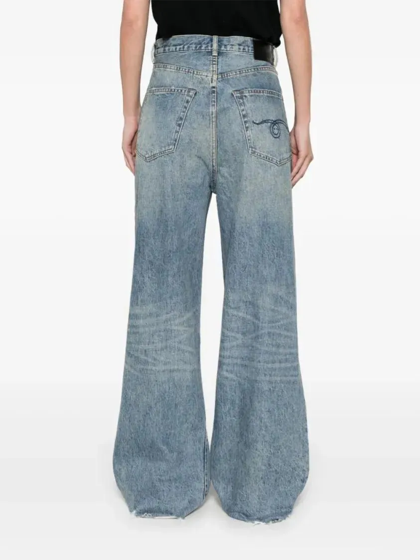 R13 - Wayne Wide-Leg Jeans - Größe 28 - blau – Bild 2