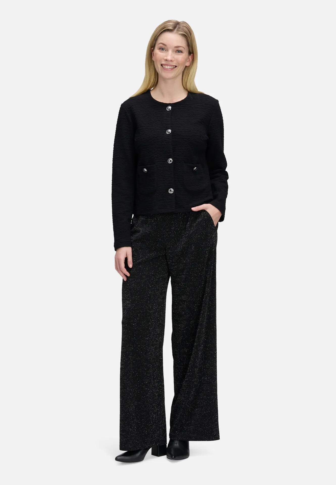 Sweatjacke mit Knöpfen – Bild 2