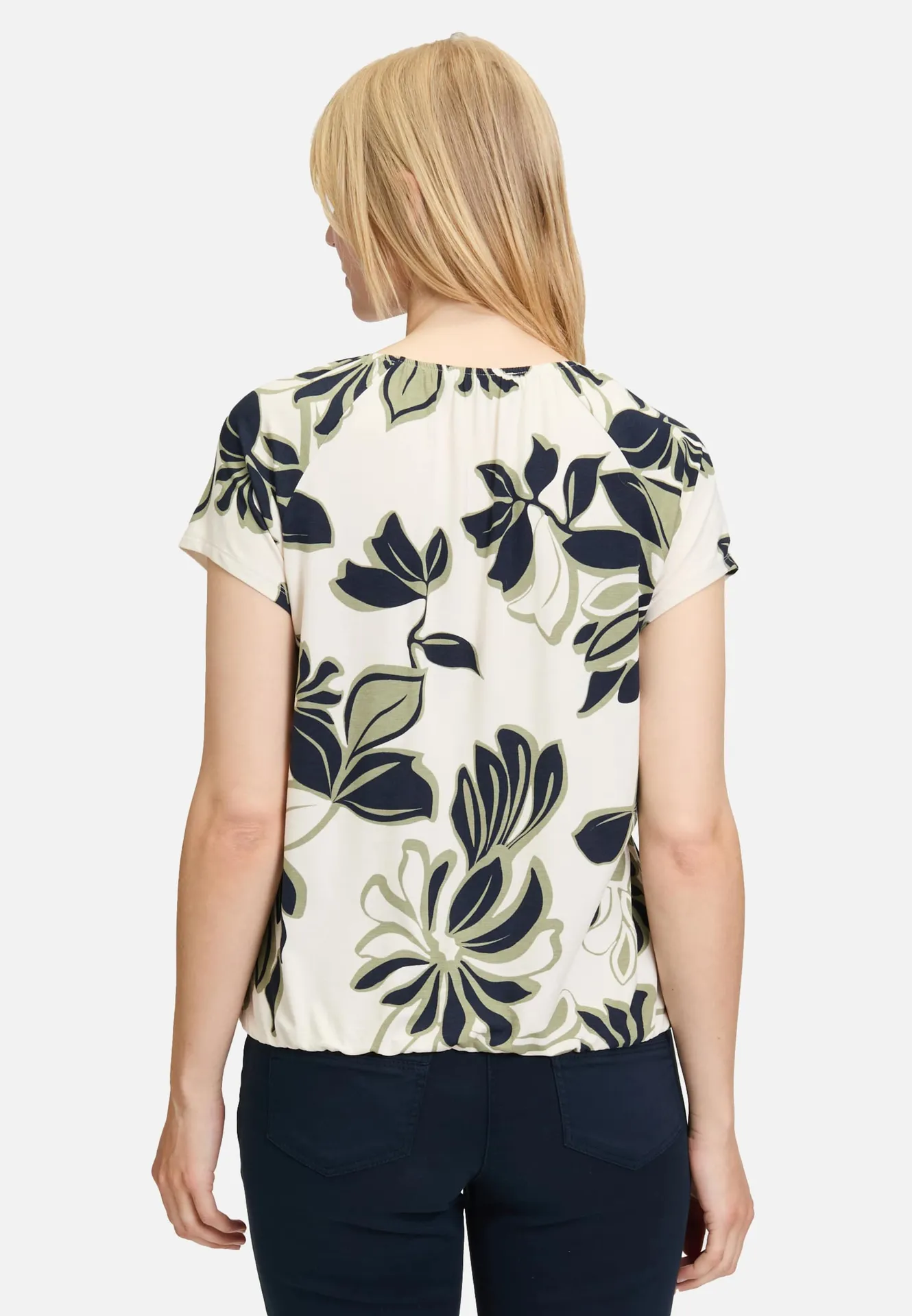 Printshirt mit Gummizug Printshirt mit Gummizug