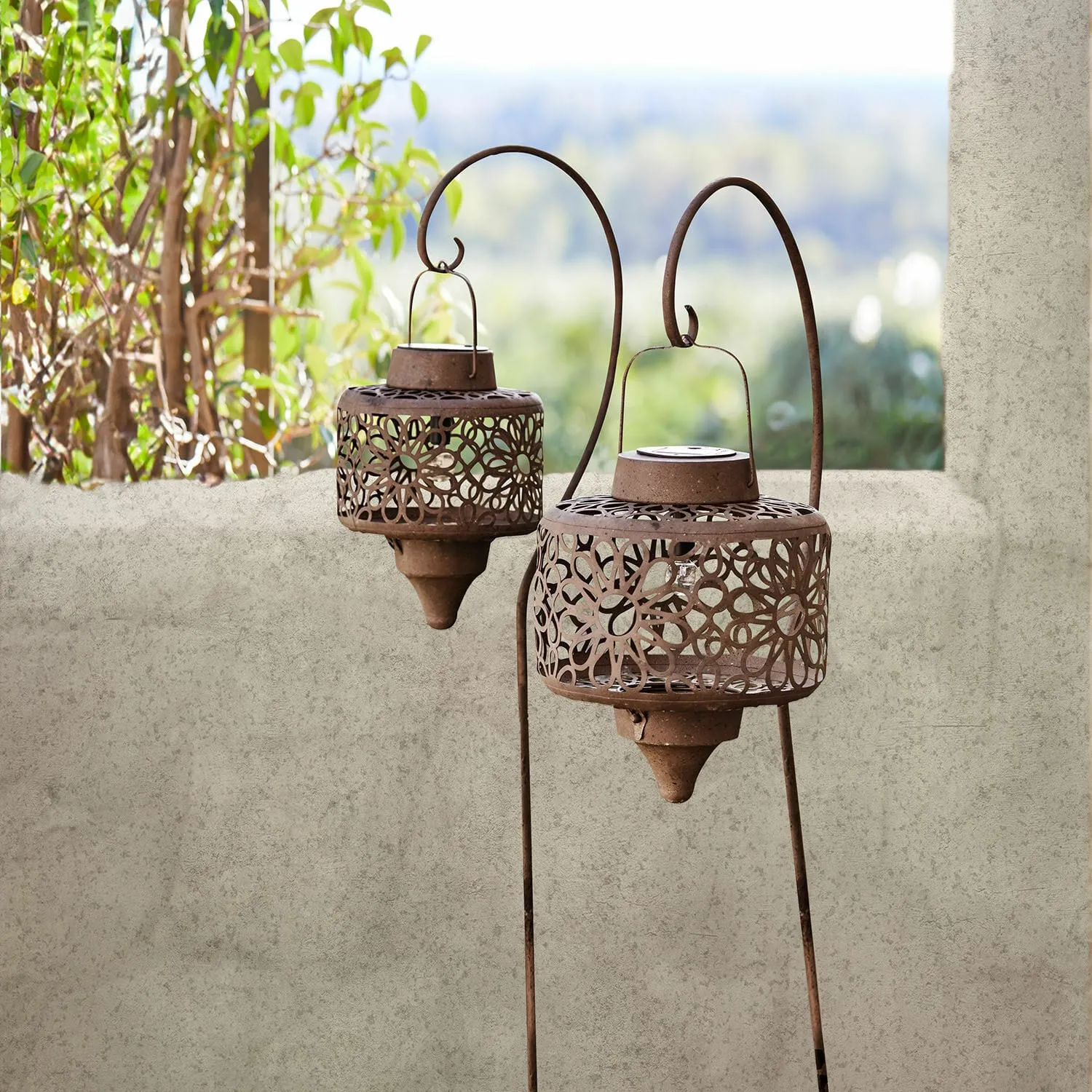 Solar-Laterne 2er Set Robelline – Bild 2