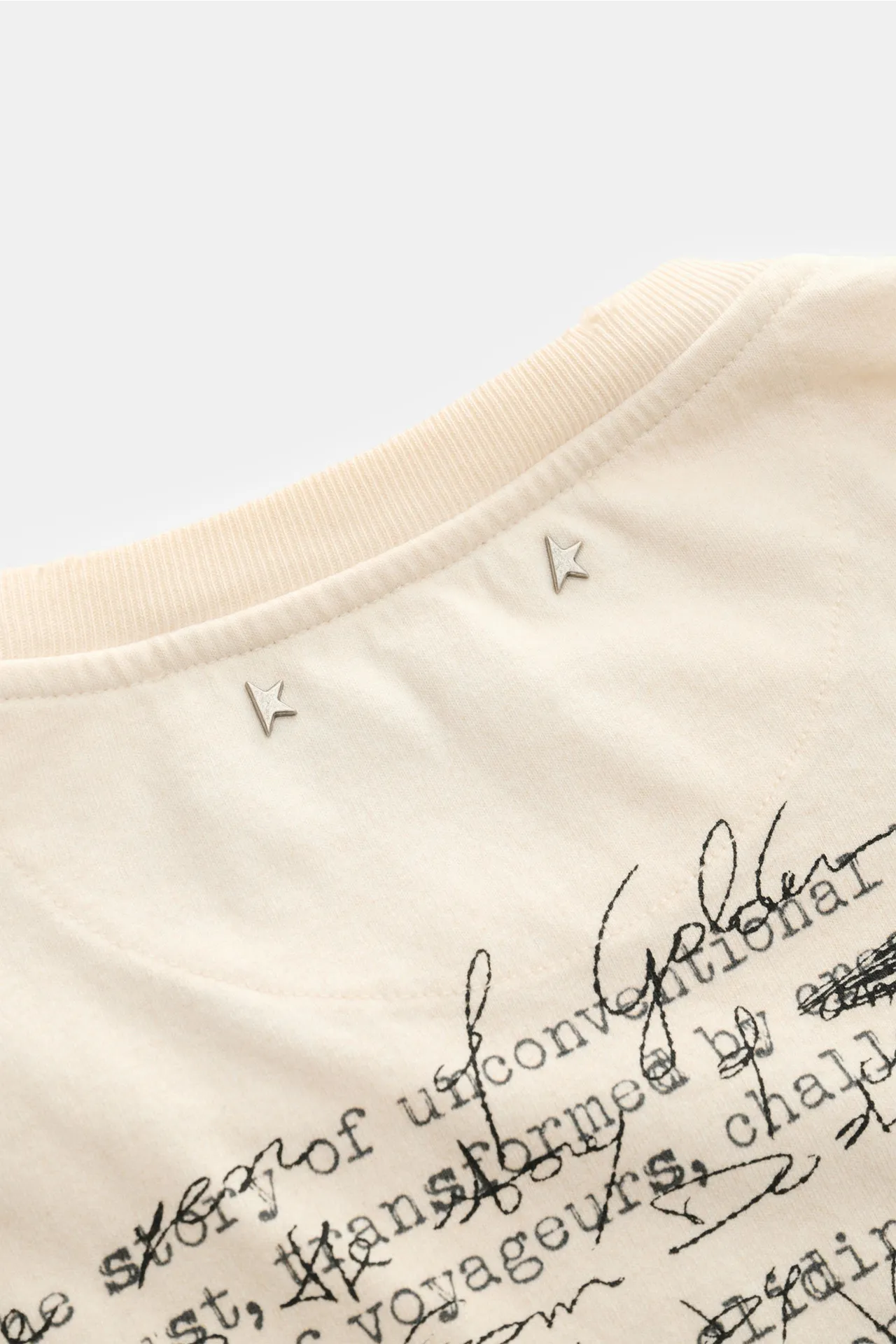 Golden Goose - Herren - Rundhals-T-Shirt creme – Bild 6