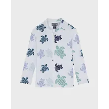 Vilebrequin - Langärmeliger Tortues Multicolores Rashguard Mit Reißverschluss Für Jungen - Rashguard - Ginko-zy - Weiss - Größe 8 Vilebrequin - Langärmeliger Tortues Multicolores Rashguard Mit Reißverschluss Für Jungen - Rashguard - Ginko-zy - Weiss - Größe 8