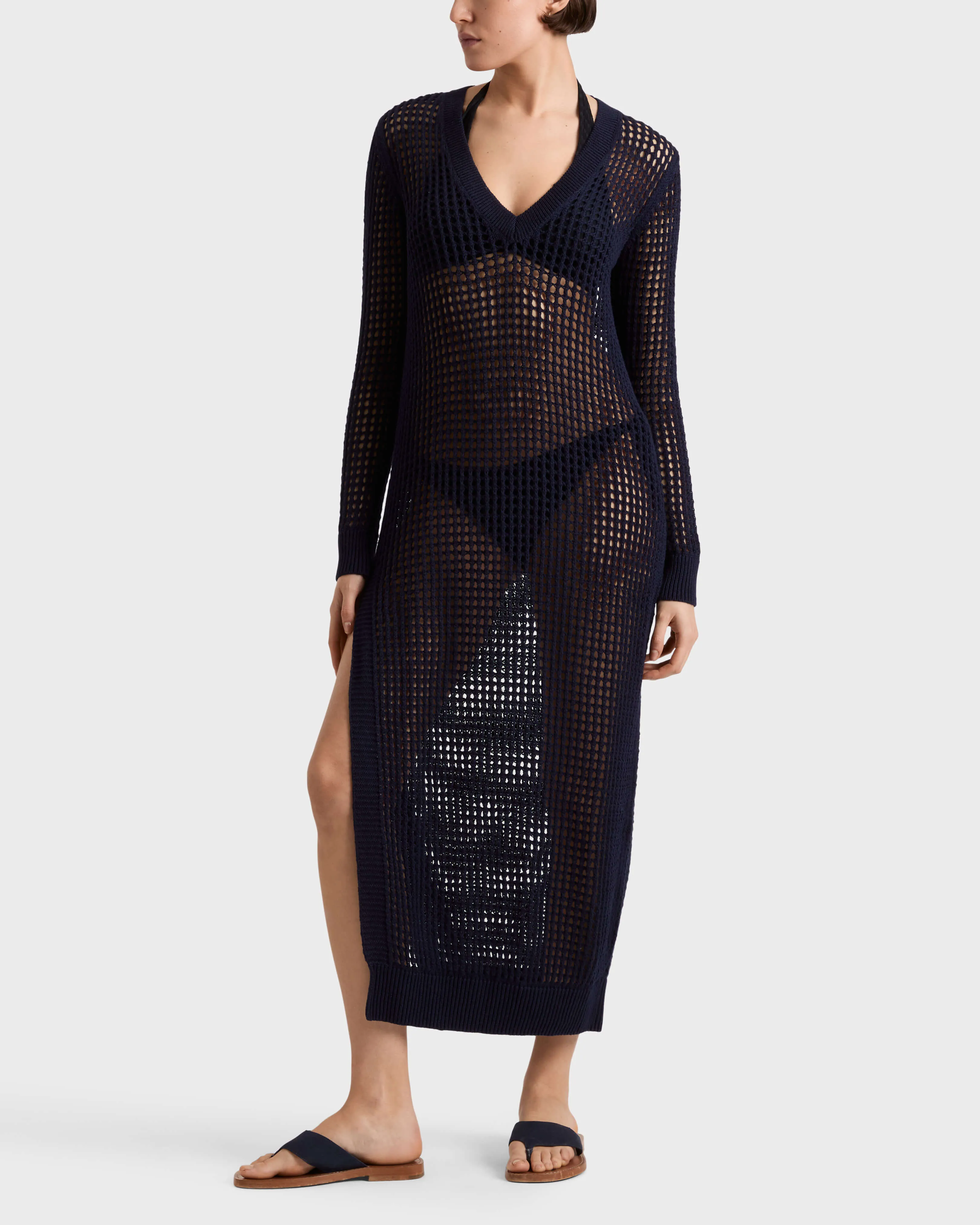 Vilebrequin - Solid Häkel-t-shirt-kleid Für Damen - Kleid - Lysia - Blau - Größe L – Bild 3