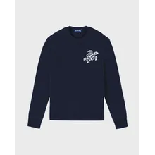 Vilebrequin - Turtle Rundhalspullover Aus Baumwolle Und Kaschmir Für Herren - Pullover - Payol - Blau - Größe L Vilebrequin - Turtle Rundhalspullover Aus Baumwolle Und Kaschmir Für Herren - Pullover - Payol - Blau - Größe L